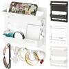 Bedside Shelf Wall Mount Storage Rack Strong Load-bearing Easy Installation Game Console