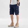 Yousheng Men Summer Cargo Shorts with Pockets Soft Breathable Solid Color Sports Work Shorts Outdoor Casual Cargo Trousers