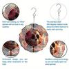 Colorful Skull Wind Spinner Outdoor Garden Decor Infinite Rotation Windmill for Yard Patio Halloween Day of the Dead Festival