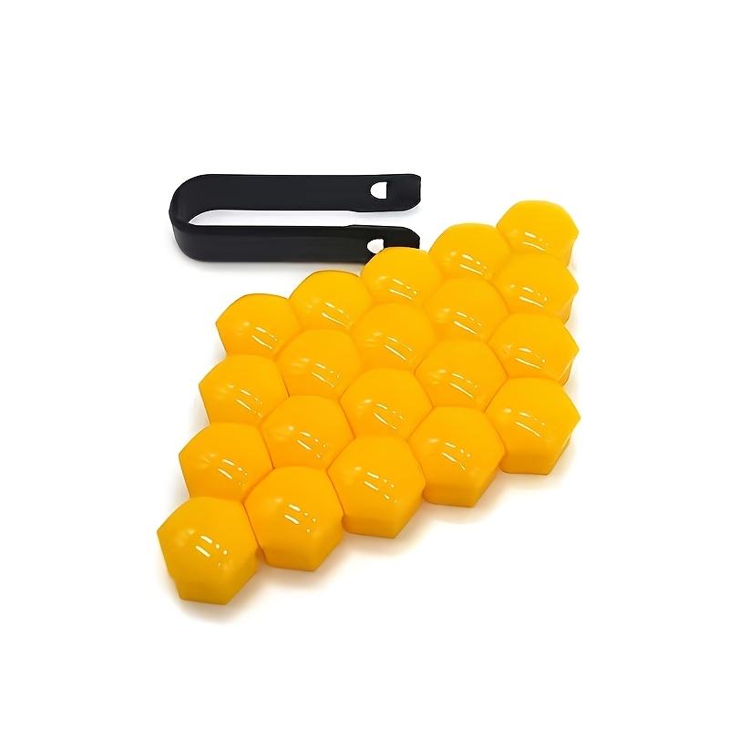 20Pcs 17mm Silicone Wheel Hub Screw Covers, Universal Anti-Rust Car Tire Nut Protection Caps