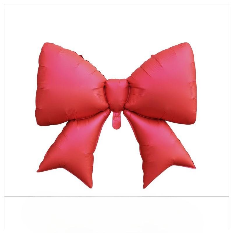 Bow Aluminum Film Balloon Photo Prop, Girl Birthday Party Scene Decoration Prop Balloon