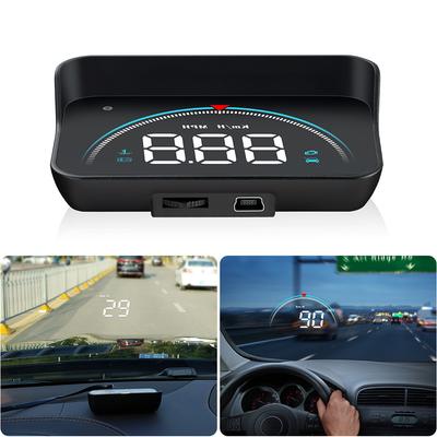 M8 Auto EOBD OBD2 GPS Head-Up Display Car HUD LED Digital Windshield Car Speedometer Projector Electronic Auto Accessories