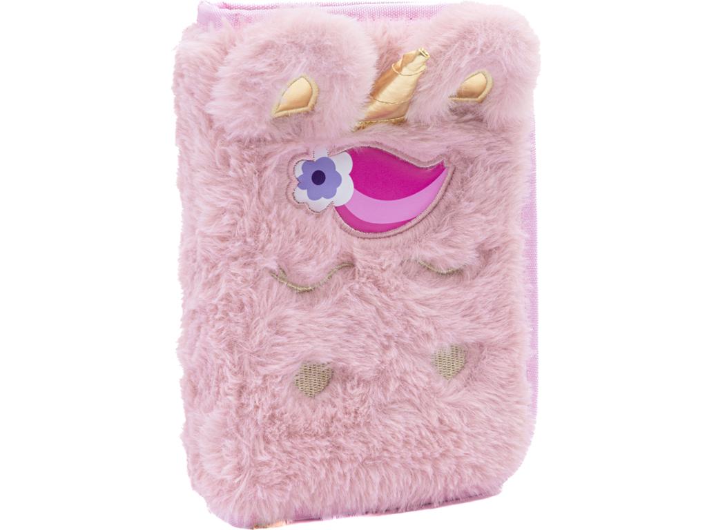 Astra Fluffy Unicorn Pencil Case with Accessories