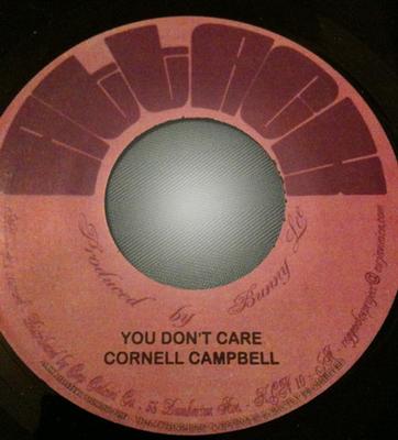 7inch Record CORNELL CAMPBELL  JACKIE MITTOO  You Dont Care  Midnight Special NONE Attack Jamaica Reggae Ska  Dub Used