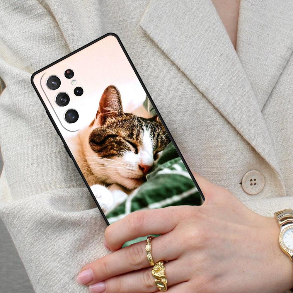 Cute Cat Animal SOFT Cell Phone Case for Samsung Galaxy S26 Ultra S25 S24 S23 S22 S21 S20 Note10 Cover