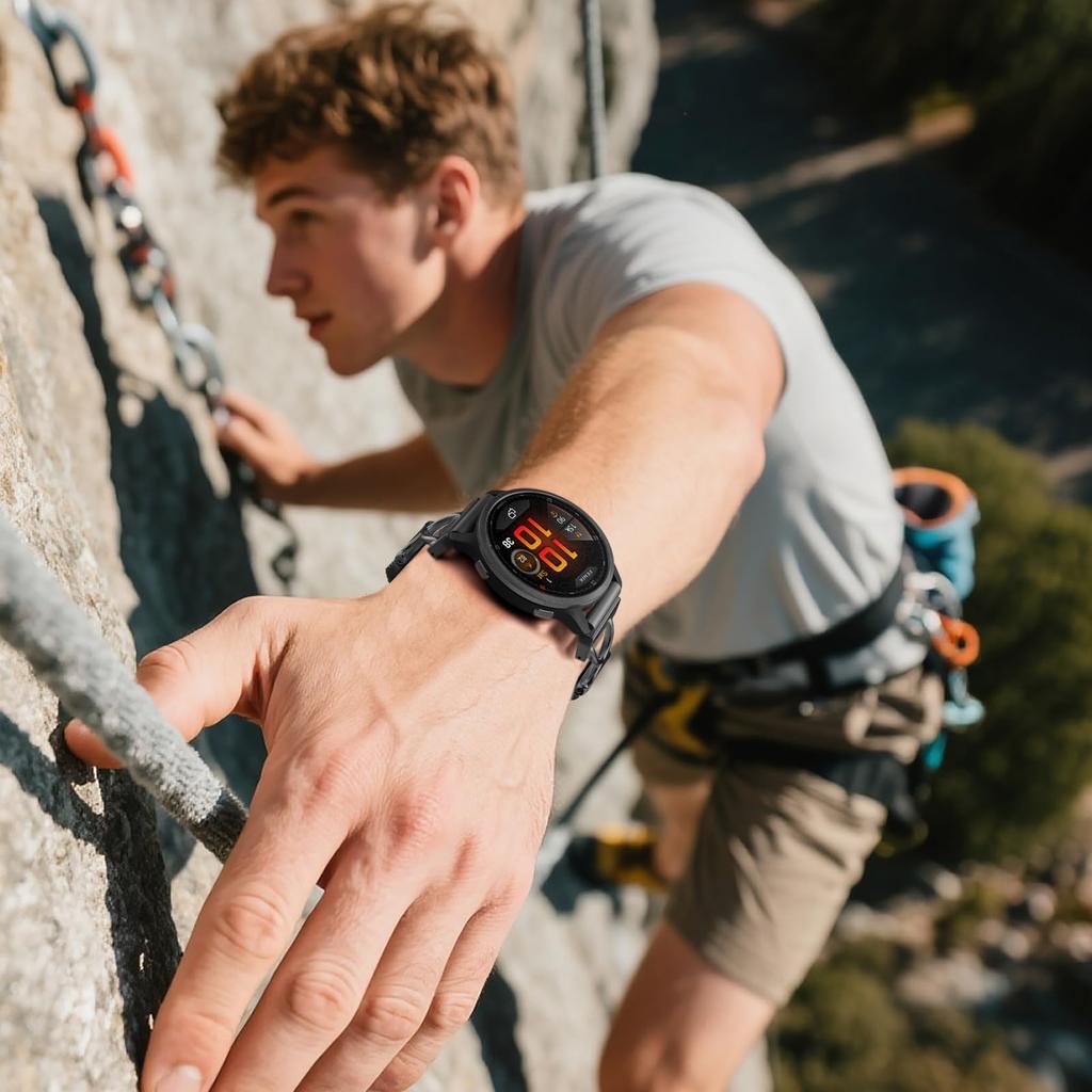 Mailänder Armband für Garmin Fenix 8 47mm/Fenix 7 Pro/Instinct 2 Galvanisierter Edelstahl Magnetisches Uhrenarmband mit X-förmigem Steg