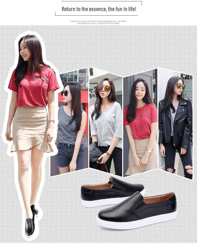 Women's Genuine Leather Casual White Loafers - Soft, Breathable, Versatile Flats