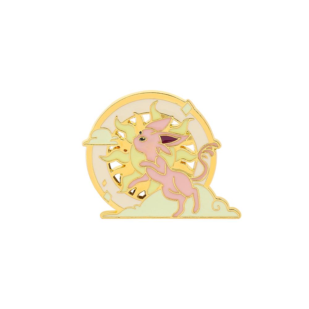 Spille Smaltate Eeveelution Eevee Anime, Spilla Metallica Cartoon, Distintivo Gioielli alla Moda, Accessorio per Vestiti Cappello Zaino Regali