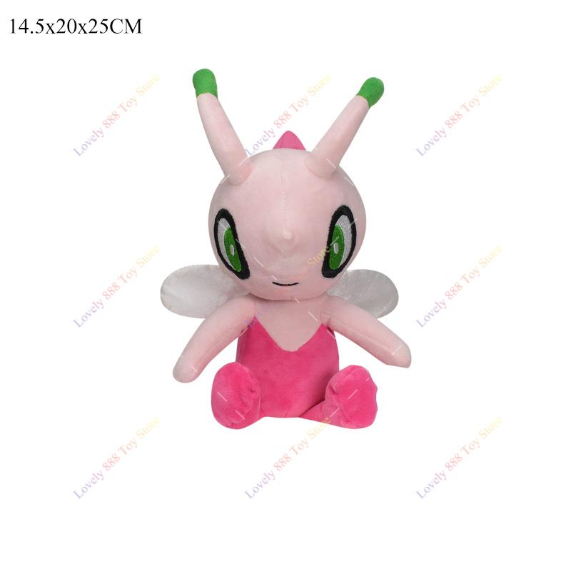 Lucario Plush Dolls Toys Anime Garchomp Riolu Shiny Mimikyu Porygon Bidoof Ninetales Soft Stuffed Animal Peluche Gifts