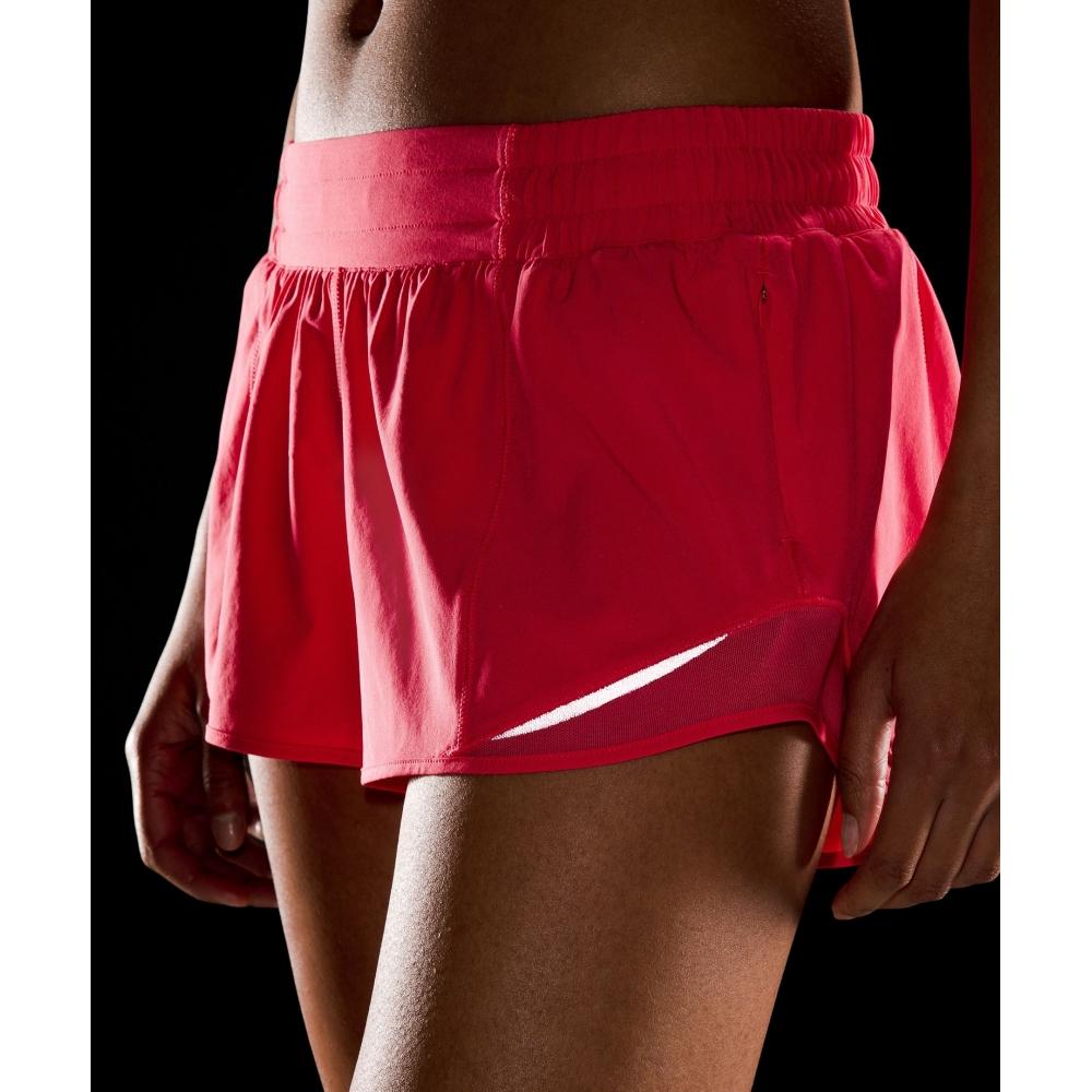 Lululemon Hotty Hot Low Rise Lined Short 2.5  Glaze Pink