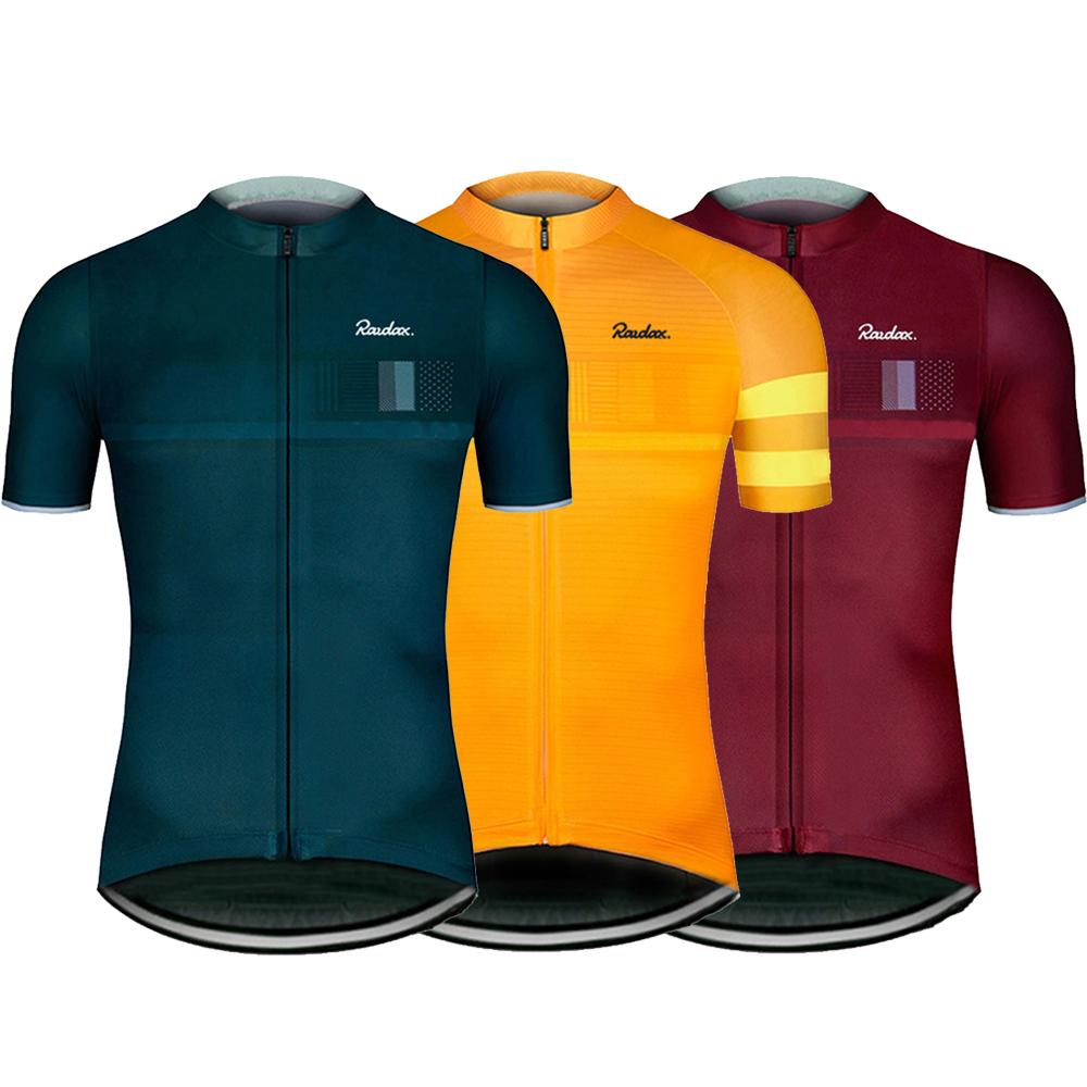 2026 Men Cycling Jersey Raudax Classic Black Cycling Racing Tops Short Sleeve Cyclist Clothes Shirt Maillot Summer Bicycle Bike Wear