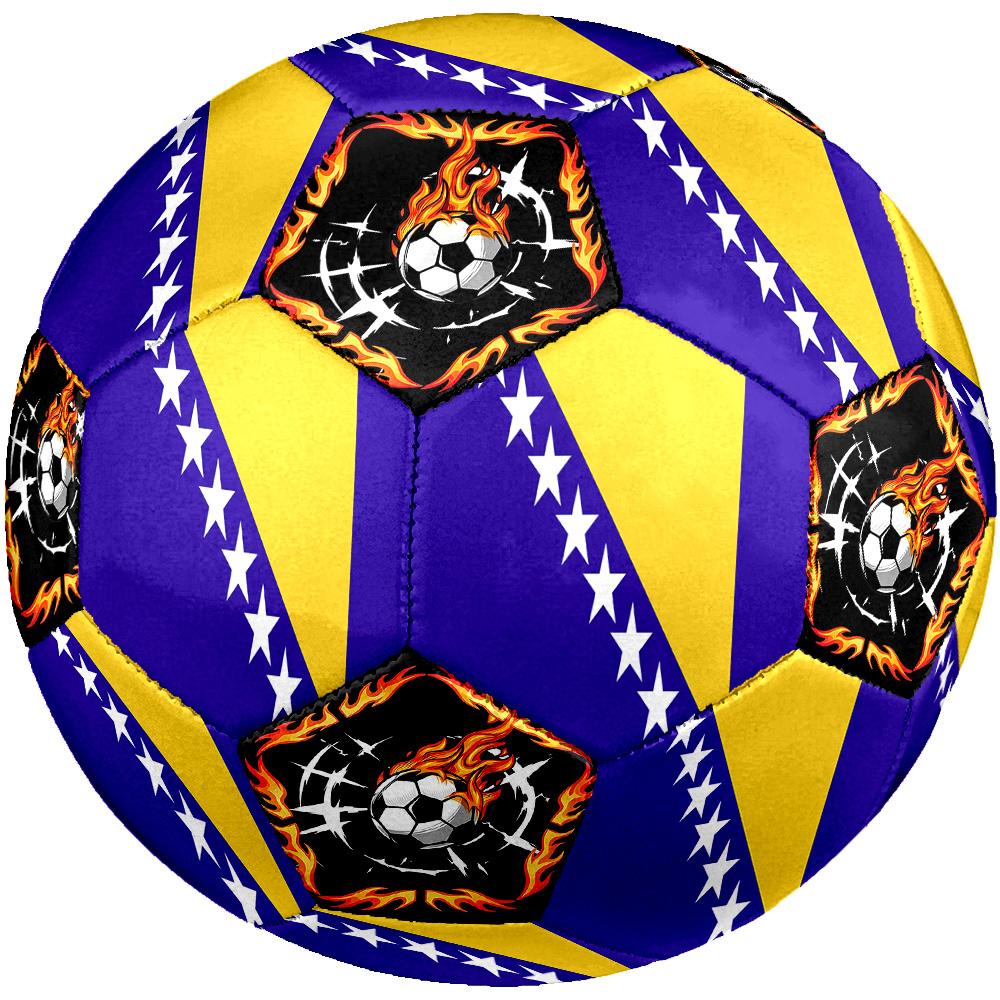 1pc Bosnia Sports Theme Stars Size 5 Soccer Ball Professional Match Training Football Indoor &Outdoor Sports Ball Lightweight Durable C6631