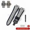19x28mm Black Blue Red for Roger Dubuis EXCALIBUR Genuine Leather Watch Strap Special Interface Supple Moisture Wicking Design