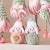 Soft Plush Christmas Ornament Bright Color Indoor Decorations For Fireplaces Window And Festival Tree Styling