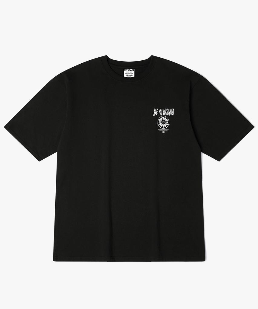 Aleubenkeulleob Club Flower Back Print Short Sleeve T-Shirt