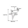 Retro Geometric Five-Pointed Star Stainless Steel Stud Earrings for Women