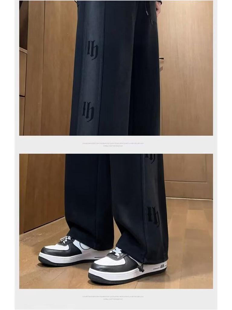 Tenåringsgutters pluss fløyel fortykkede sportsjoggebukser med vide ben for høst og vinter