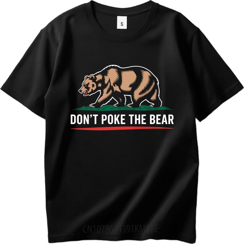 T-Shirt Herren Workout Unisex Kurzarm-T-Shirt Marke Dont Poke The Bear Bären-Grafik Klassische Damen-T-Shirts Grafische Workout-Tops
