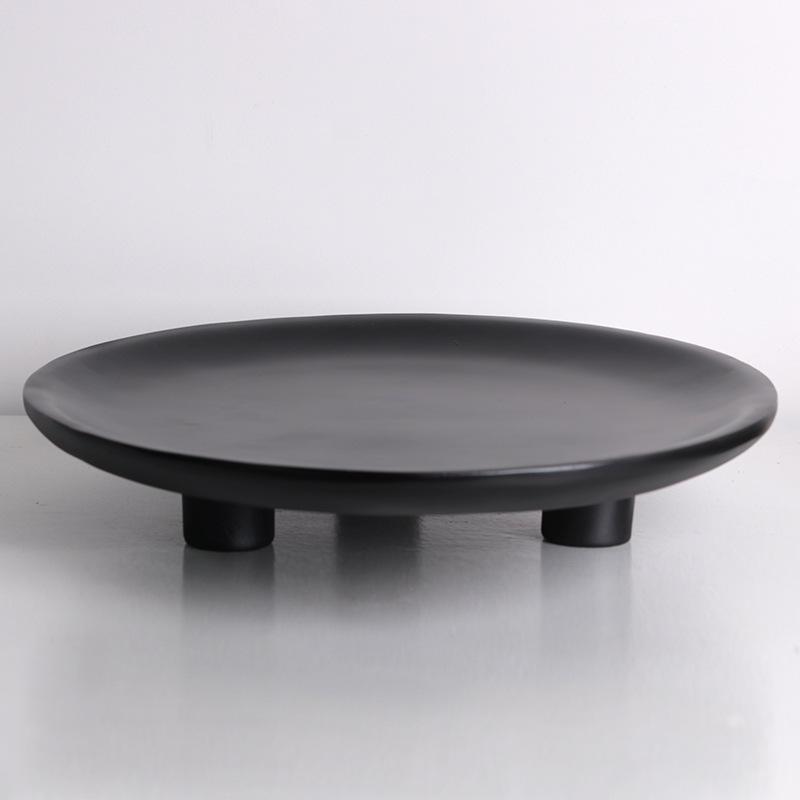 Modernes minimalistisches Musterhaus Obstteller Nordische kreative dreibeinige Schale Esstisch Weiche Dekoration Ausstellungshalle Aufbewahrungsornamente