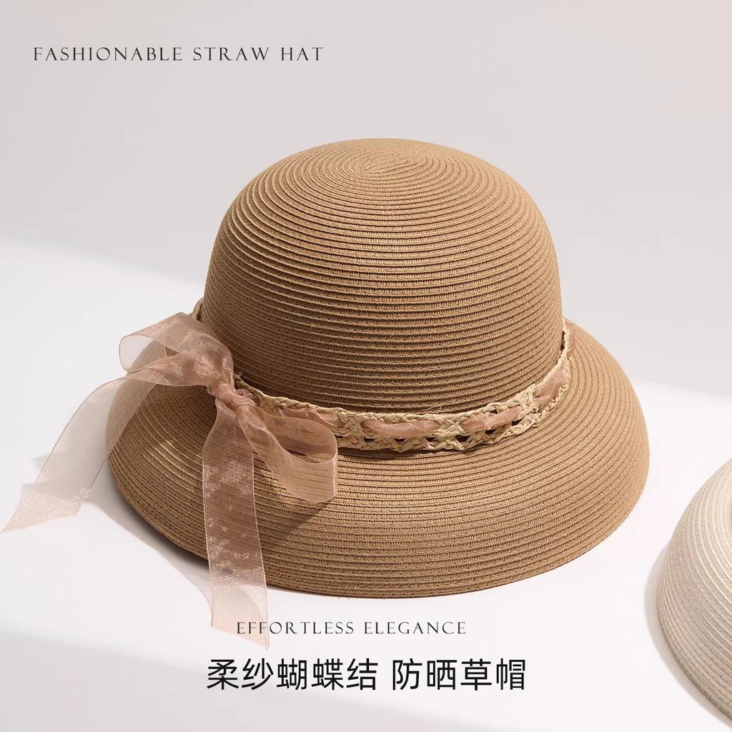 Sunscreen Straw Hat Is a Must-have Straw Hat for Women To Go Out In Summer. Small Bucket Hat for Shopping and Sun Hat