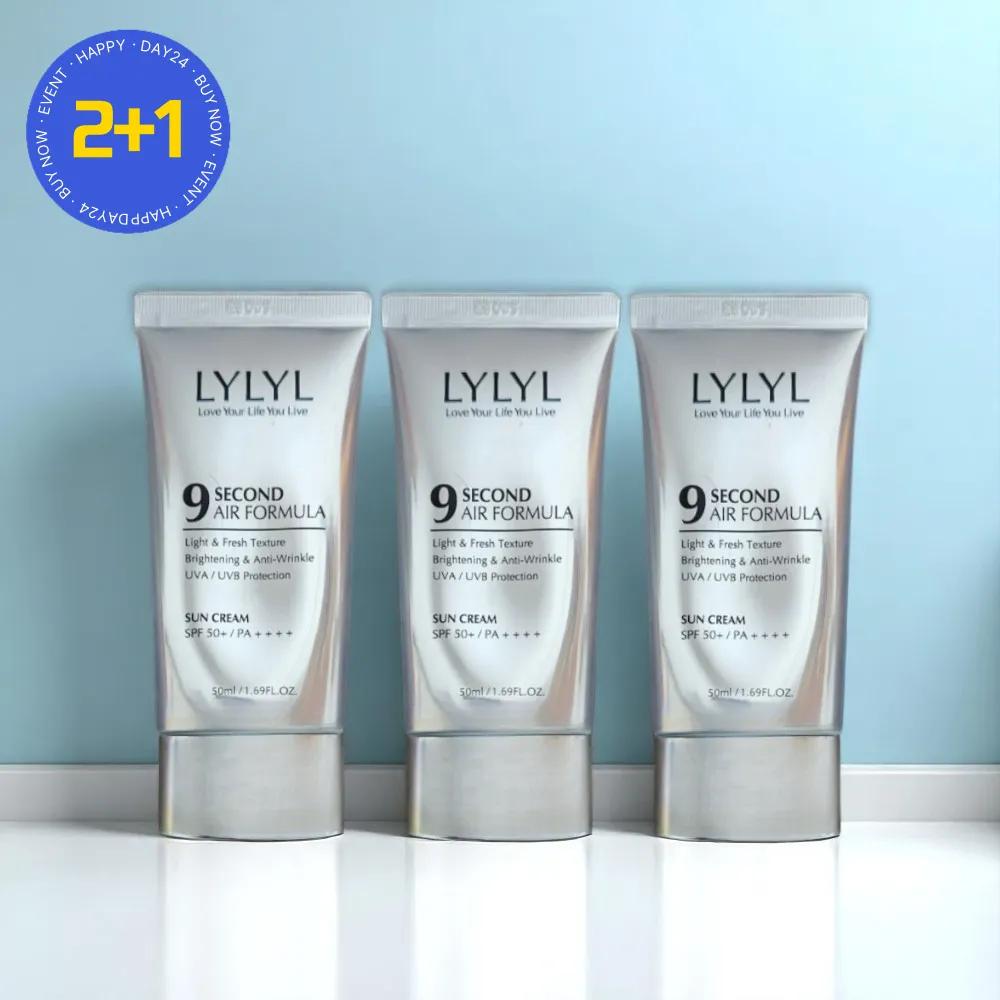LYLYL 4th Generation Air Fit Moisture Sun Cream SPF50+ 50ml 3 Pieces