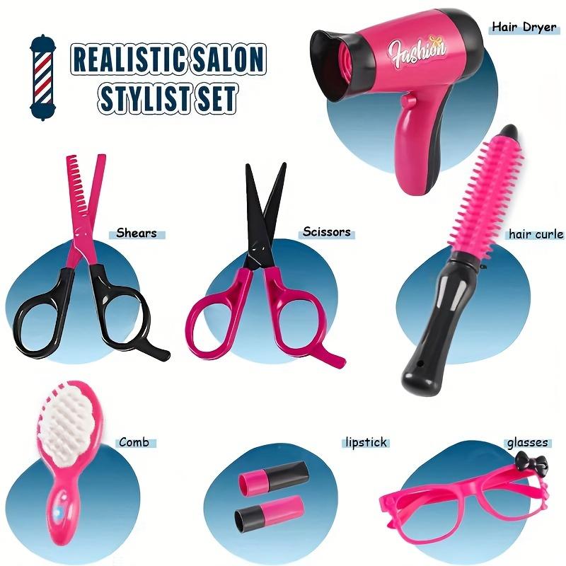 Aiuaza 1 Set Girl Hair Tools Simulation Hair Dryer Hairdressing Dressing Suit Playhouse Set Simulation Ornament Toys