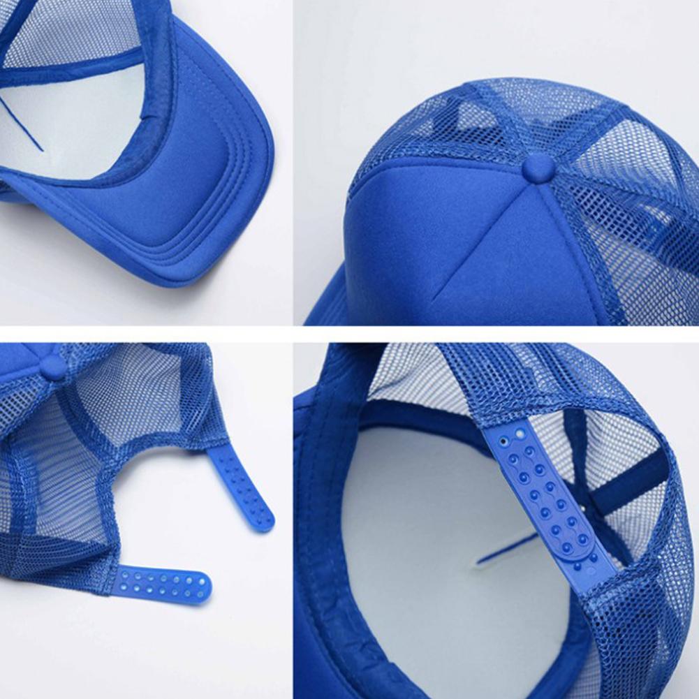 Children  Mesh  Hat Cartoon  Printed Caps Colorful Breathable Sun-proof Sun Hat