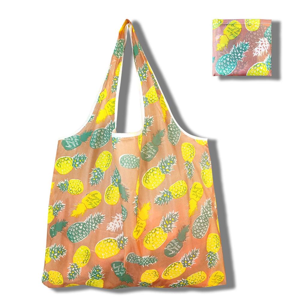 Eco-Friendly Large Capacity Foldable Tote Bag - Creative, Portable, Printed, and In Stock
