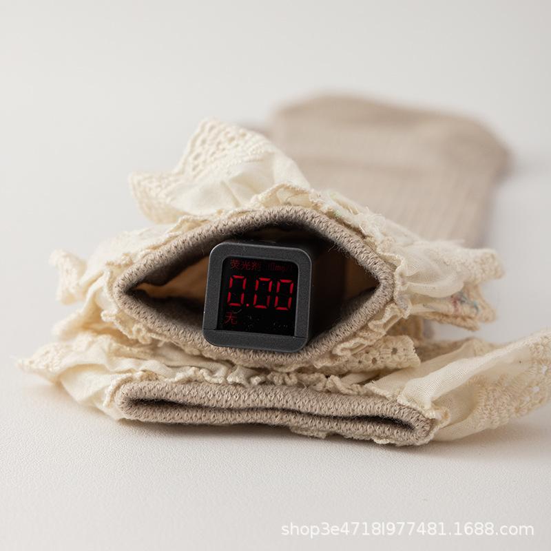 Șosete până la genunchi din bumbac cu dantelă, pentru nou-născuți, cu croială largă