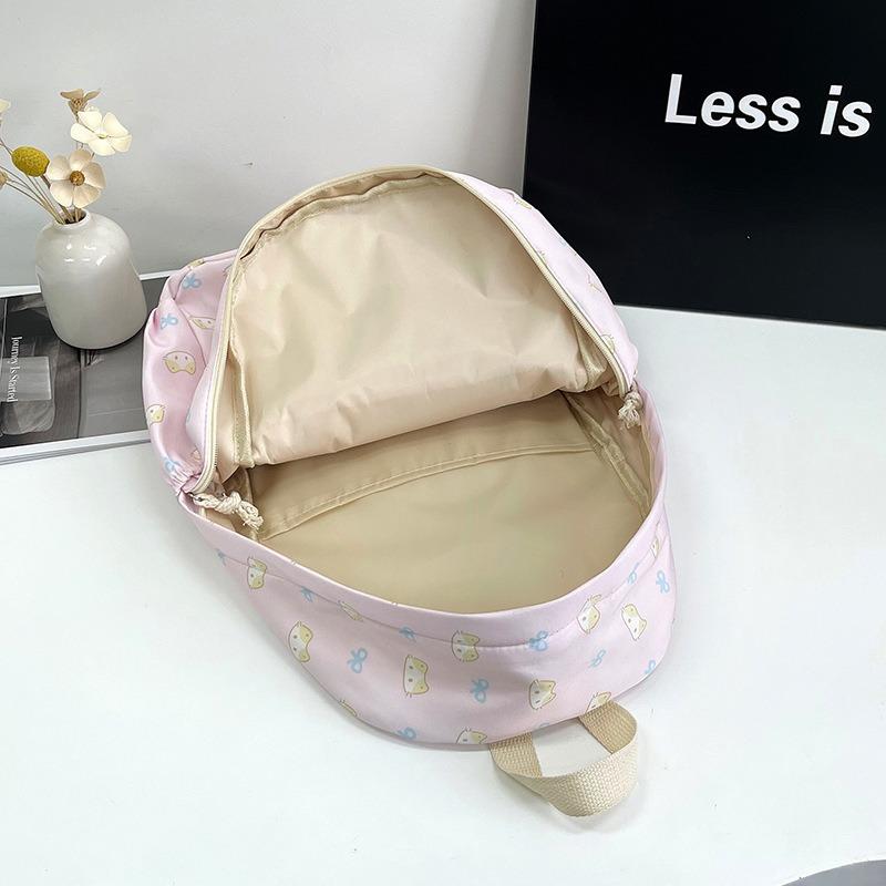 Large Capacity Student Schoolbag Backpack Printed Cartoon Texture Schoolbag Youth Student Leisure Backpack