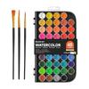 Shuttle Art Solid Watercolor, Solid Watercolor Paint Set, Palette, Petit Color, Easy To Color, Quick Drying, Large Capacity, Brush Included, 48 Color