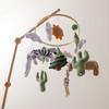 Baby Crib Mobile Clouds Animals Leaf Plush Crib Mobile Handmade Felt Hanging Decor