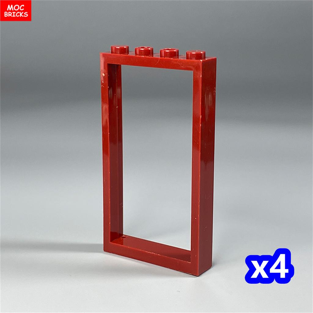 MOC Bricks Door 1x4x6 Window Fence Gate DIY Garden House Architecture Accessories Building Blocks Children's Toys