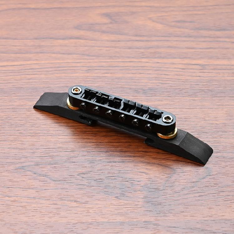 Guitar Roller Saddle Bridge Replacement Part with Rosewood Base