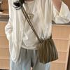 Summer Fashi New Crossbody Bag Women's PU Single Shoulder Mini Bag Luxury Versatile Pleated Casual Small Square Bag Ruched NEW