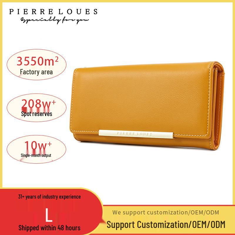 

Женский кошелек-портмоне большого объема в корейском стиле – Однотонный, с множеством отделений для карт, простой клатч высокого класса 19*9.5*3.5 красный