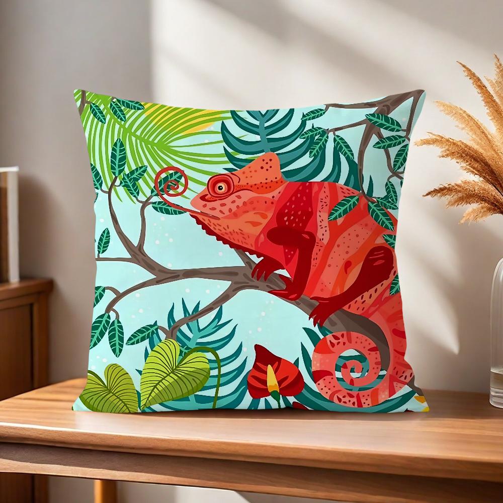 

Модные тропические цветы джунглей растения Удобная мягкая наволочка для дивана гостиной домашнего офиса Декор и защитные чехлы 30x30CM(12x12in)