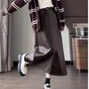 Split leather skirt skirt women's autumn pear-shaped figure slim pu hip-wrapped long skirt high waist straight skirt