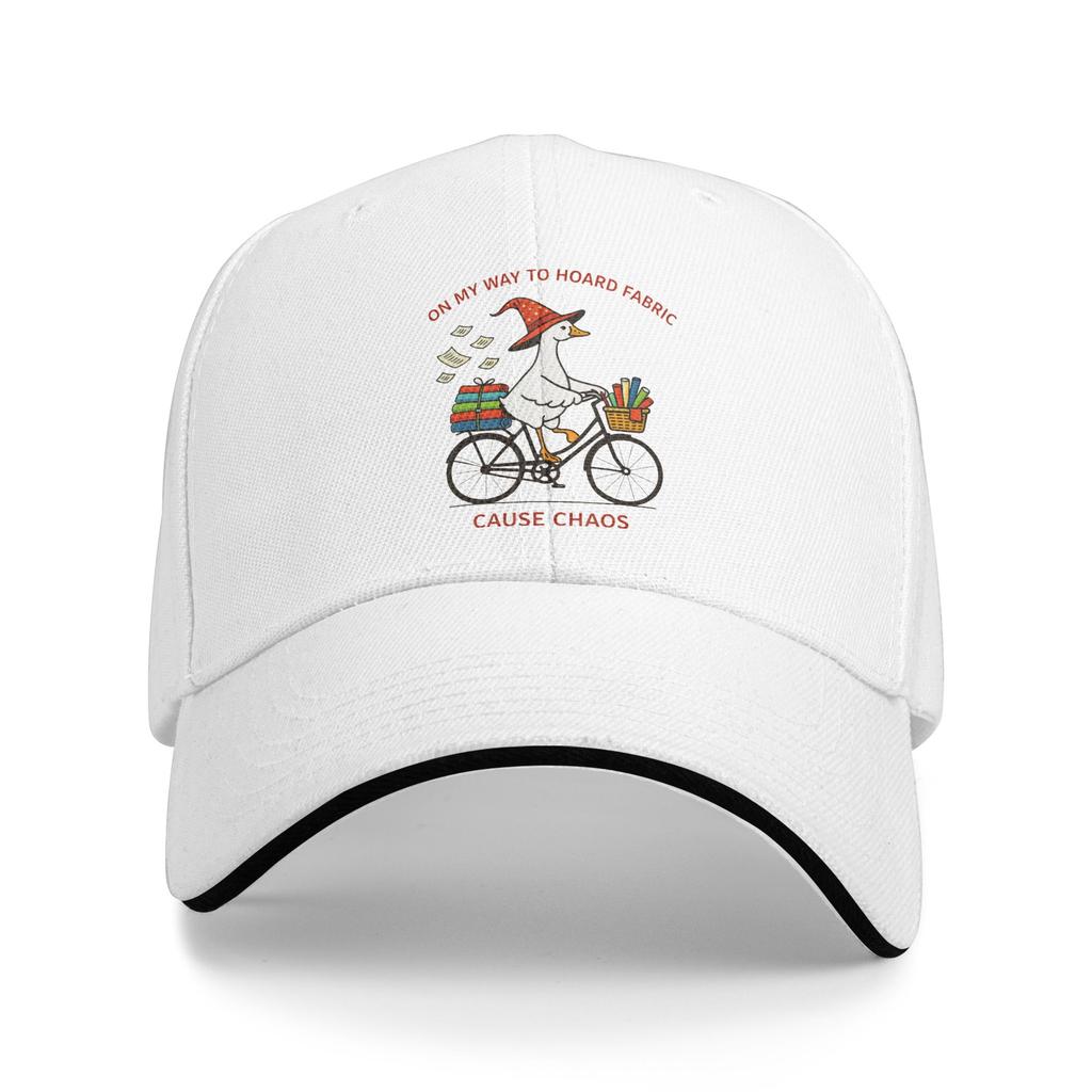 New On My Way to Hoard Fabrics and Cause Chaos Golf Hat Unisex Trucker Hat  Daily Workouts Adjustable Fit Sun Caps