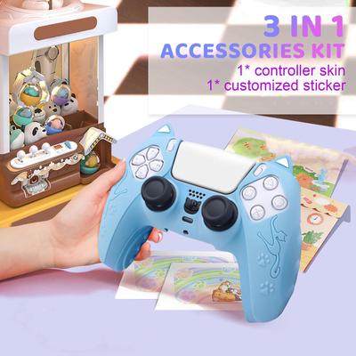 Siliconen Kattenoor Anti-Slip Hoes voor Sony PS5 Controller