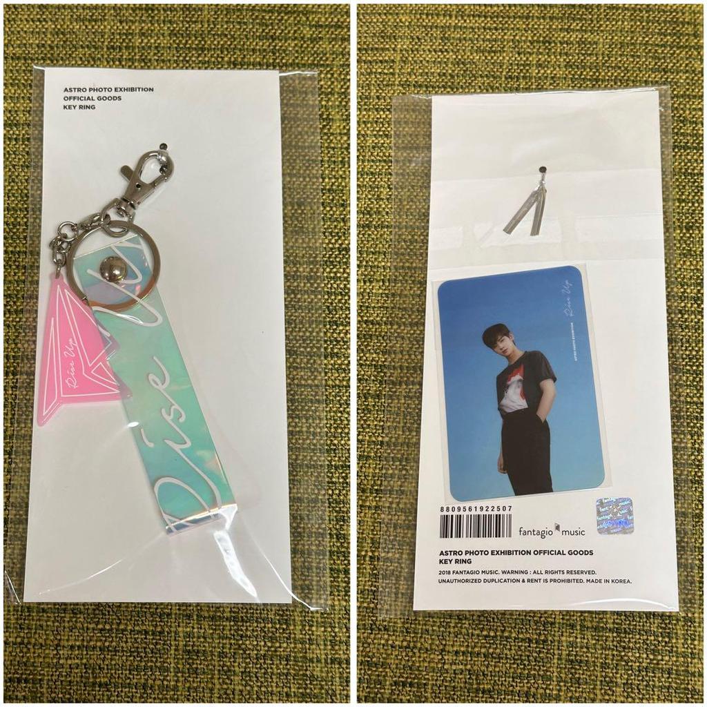 [USED] ASTRO RISE UP Photo Exhibition Keyring Trading Card Cha Eunwoo