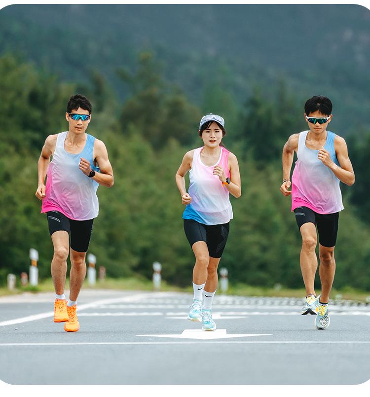 Unisex Lightweight Quick-Dry Marathon Running Vest - Breathable Track & Field Fitness T-shirt