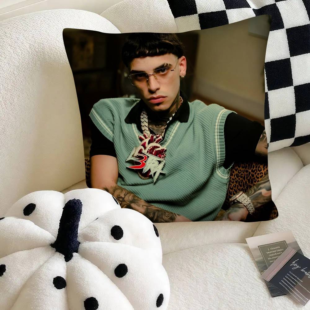 Singer Luar La L Pillow Case Fashion Square Pillowcase Bedroom Sofa Room Ins Decoration Leisure