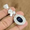 Natural Sodalite Gemstone Indian Jewelry 925 Sterling Silver Pendant For Girls