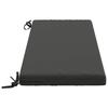 Bench Cushion SOEST 100percent  Polyester Anthracite 100 x 40 x 5 cm