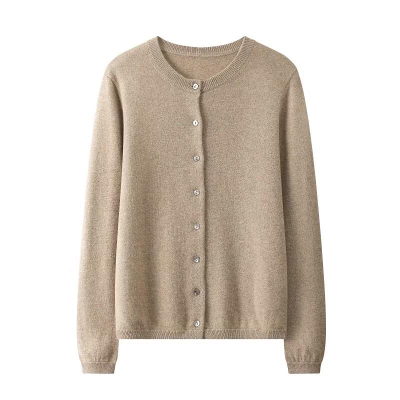 Kevanshe Classic Pure Cashmere Cardigan for Women