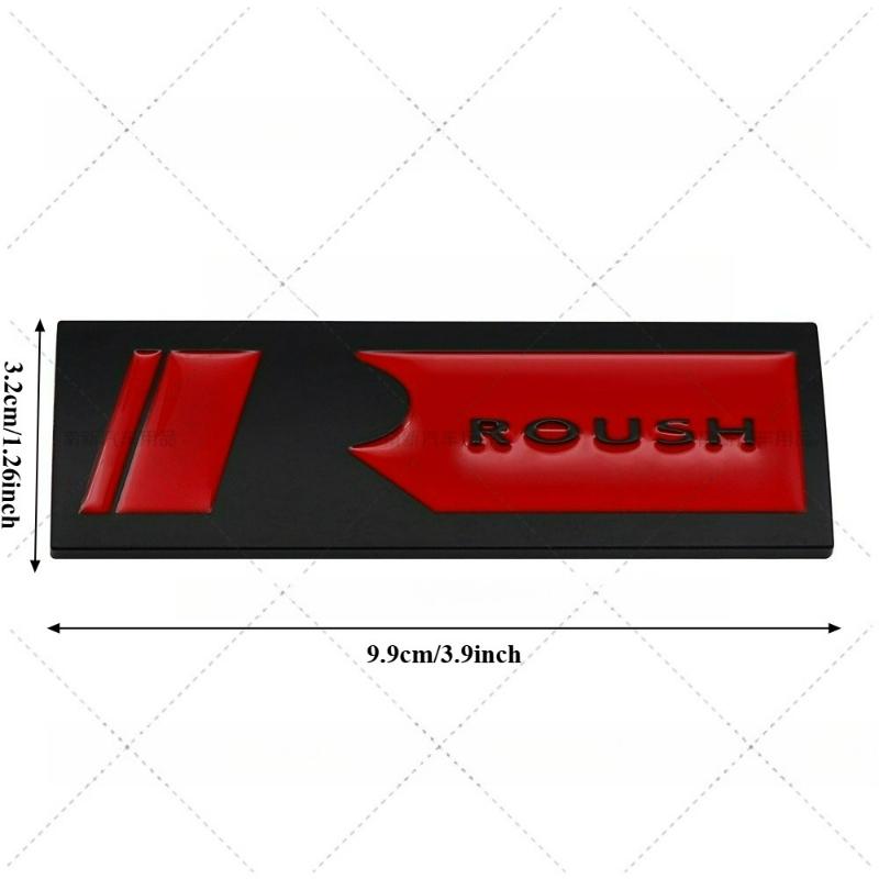 1Pc 3D Metal Roush Performance Badge Sticker Body Grill Trunk Emblem Decal for GT 500