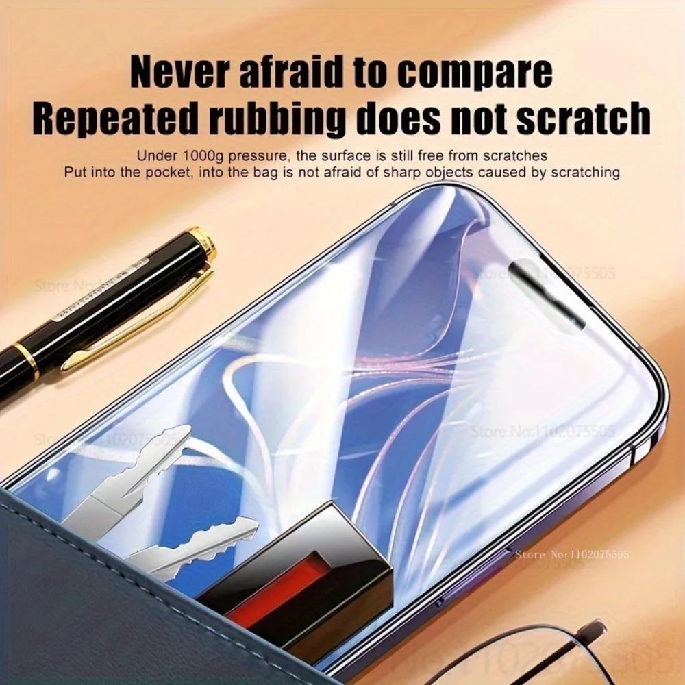 4 Stück HD Vollabdeckung gehärtetes Glas für iPhone 17 ProMax 16 Plus 14 15 ProMax Displayschutzfolie 13 ProMax 12 Mini 11 17 Air