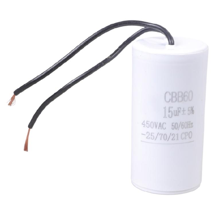 CBB60 Motor Starting Capacitors 450VAC for Unidirectional Motors In Washers and Pumps Consistent Performances