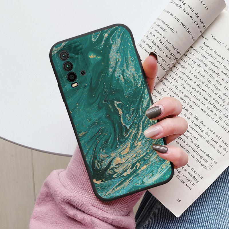 Housse Marbre Mode Pour Redmi 9T Coques Protectrices Souples Silicone Coque Pare-chocs Fundas Pour Xiaomi Redmi 9T Redmi9T 9 T Coque Mignonne